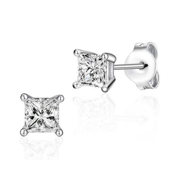 Real Silver Stud Earrings - Amyris London