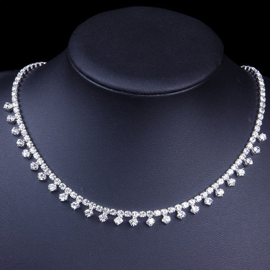 Rhinestone Choker Necklace - Amyris London