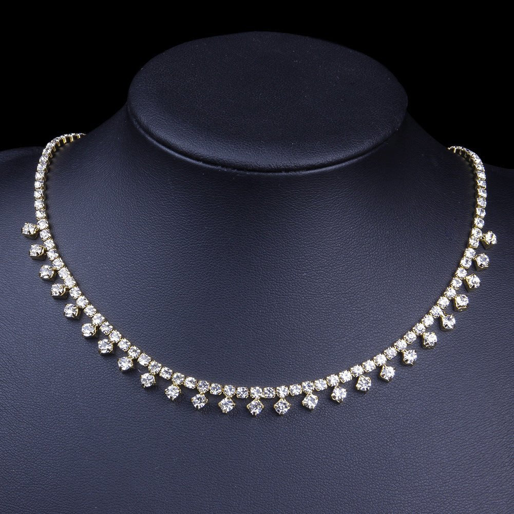 Rhinestone Choker Necklace - Amyris London