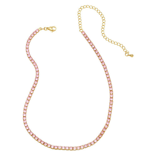 Round Stone Zircon Necklace - Amyris London