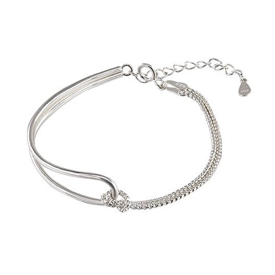 Silver Rope Bracelet - Amyris London