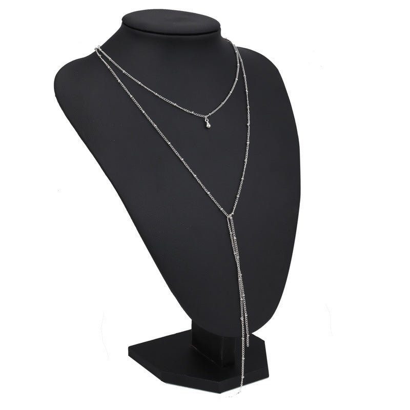 Simple Beads Lariat Necklace - Amyris London