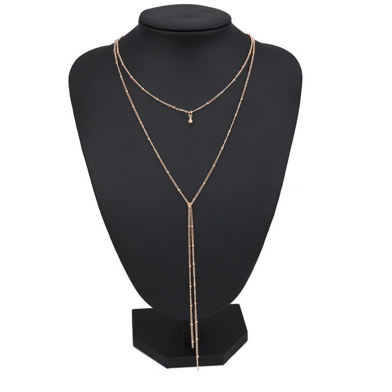 Simple Beads Lariat Necklace - Amyris London