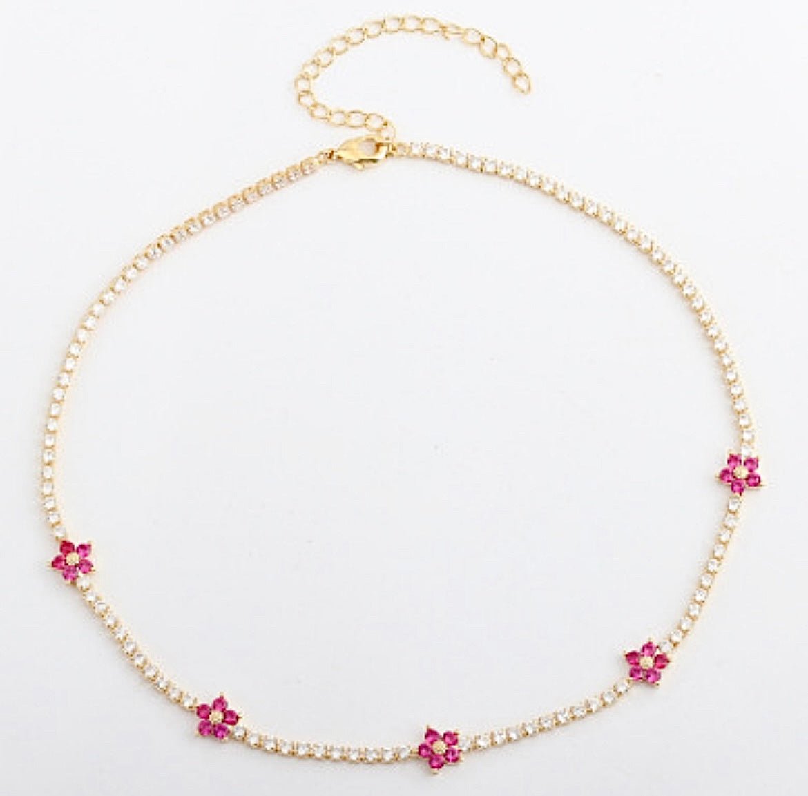 Simple Flower Choker Necklace - Amyris London