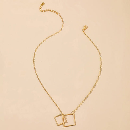 Square Single Layered Necklace - Amyris London