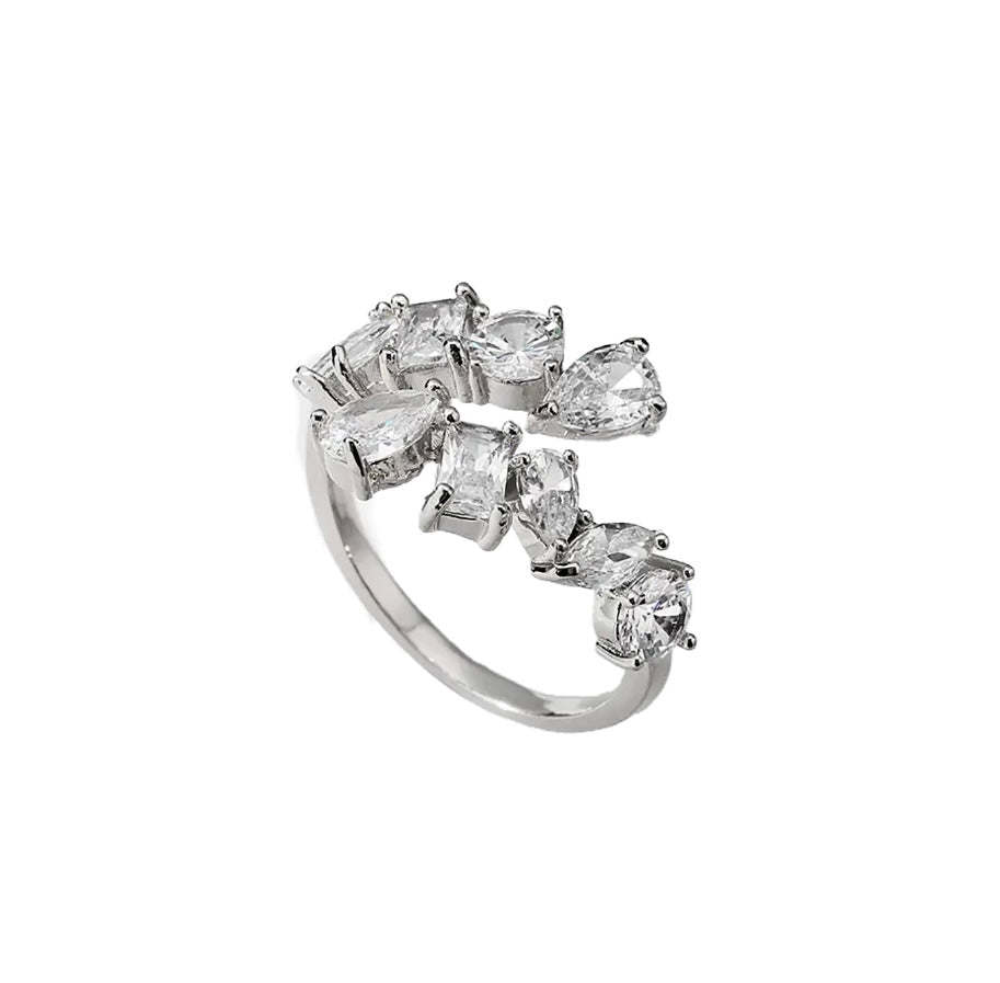 Stackable Irregular Stone Open Ring - Amyris London