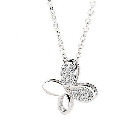 Sterling Silver Butterfly Necklace - Amyris London