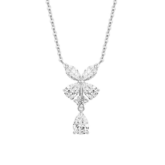 Sterling Silver Clover Necklace - Amyris London