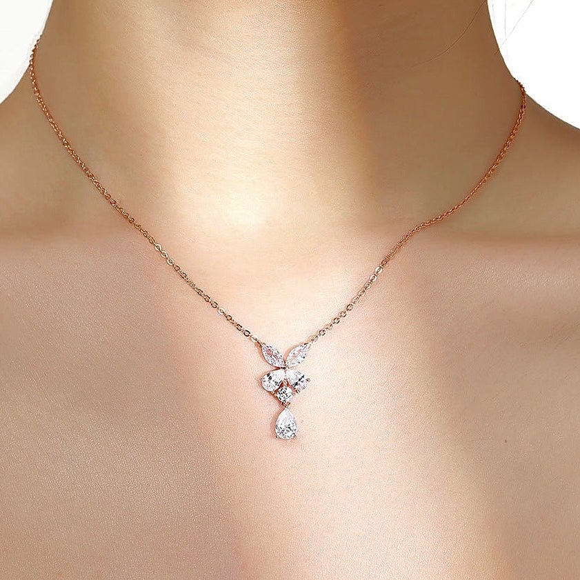 Sterling Silver Clover Necklace - Amyris London