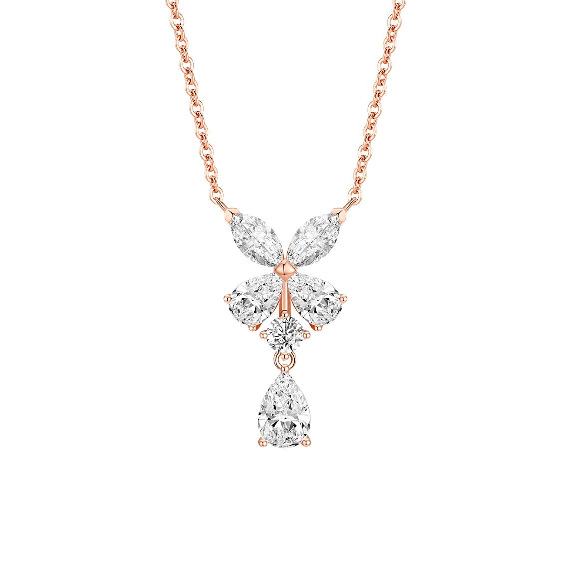 Sterling Silver Clover Necklace - Amyris London