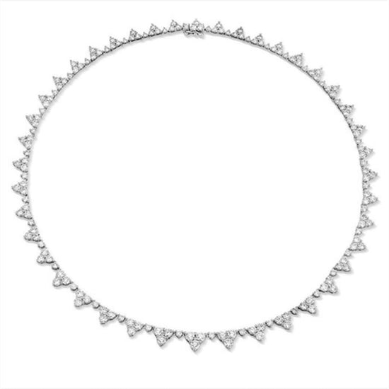 Sterling Silver Diamond Necklace - Amyris London