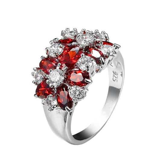 Sterling Silver Floral Ring - Amyris London