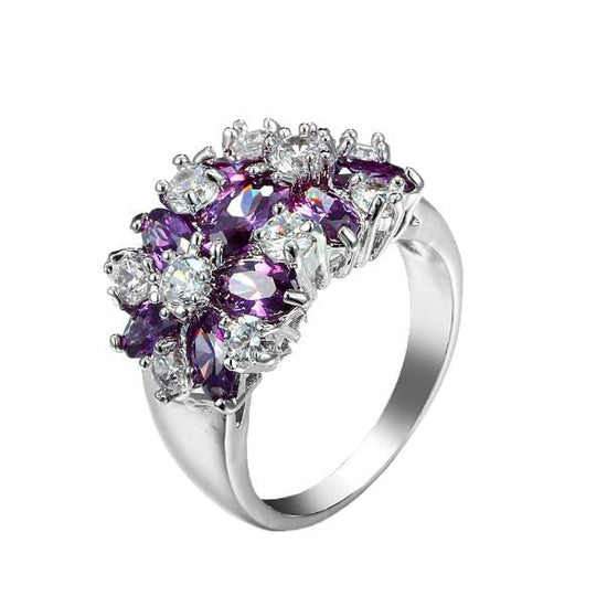 Sterling Silver Floral Ring - Amyris London