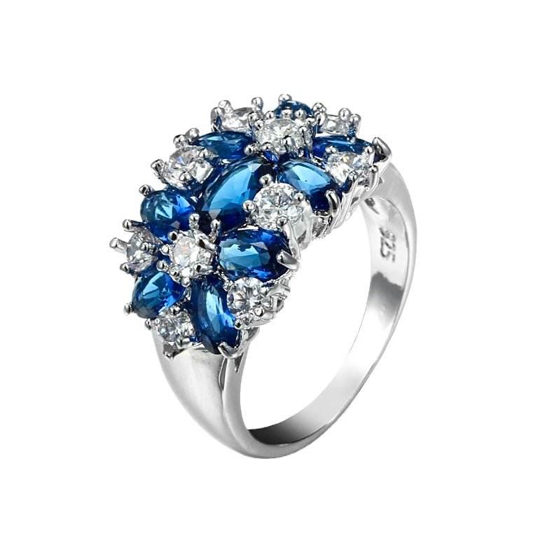 Sterling Silver Floral Ring - Amyris London