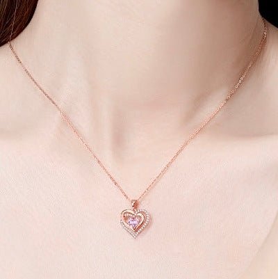 Sterling Silver Heart Necklace - Amyris London