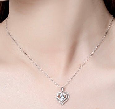 Sterling Silver Heart Necklace - Amyris London