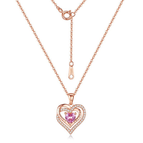 Sterling Silver Heart Necklace - Amyris London