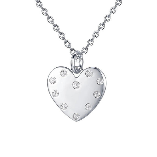 Sterling Silver Heart Necklace - Amyris London