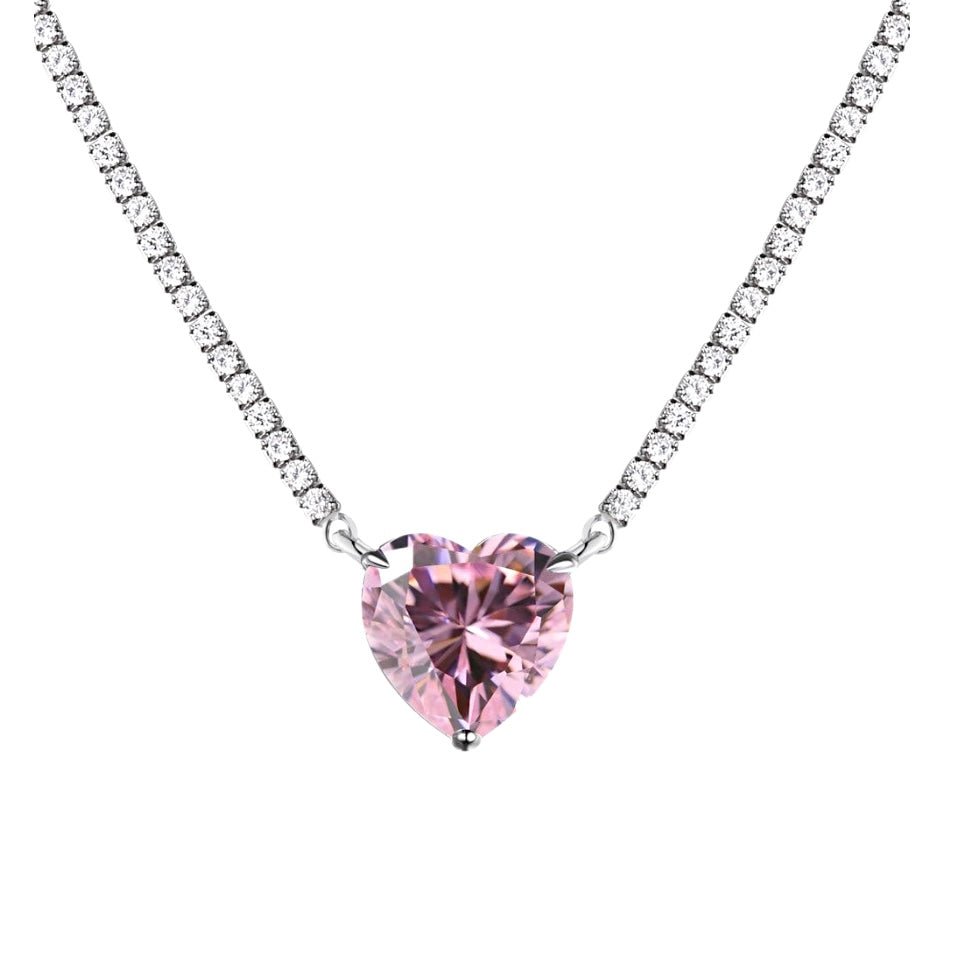 Sterling Silver Heart Necklace - Amyris London