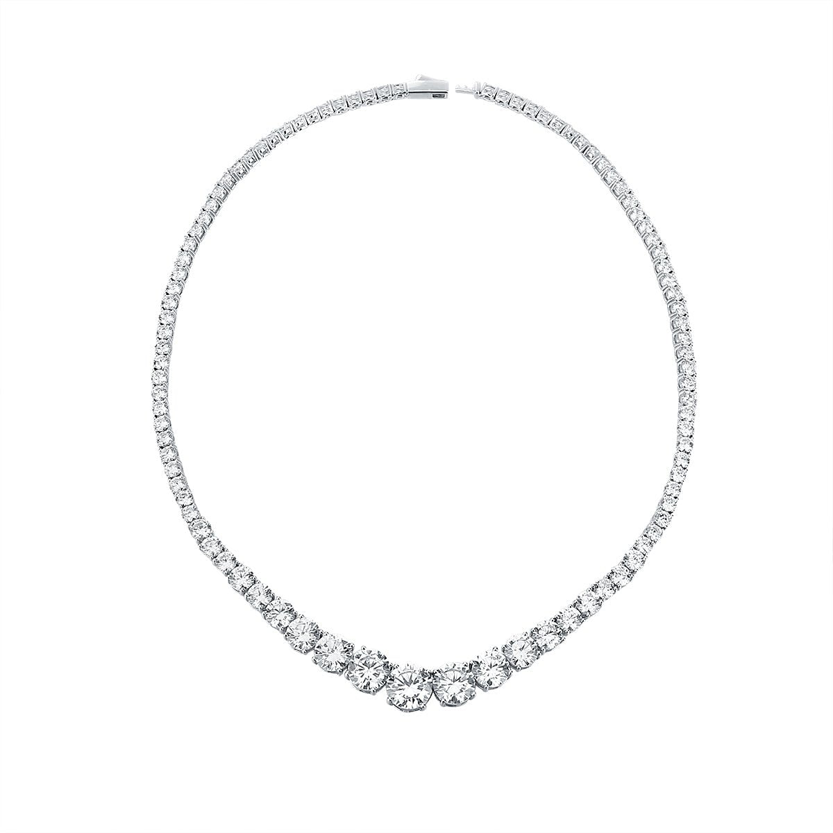 Sterling Silver Lab Grown Diamond Necklace - Amyris London