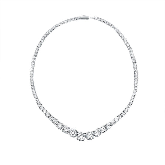 Sterling Silver Lab Grown Diamond Necklace - Amyris London