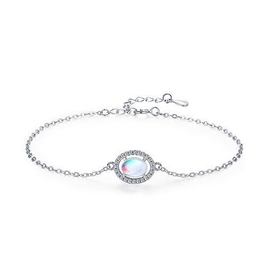 Sterling Silver Moonstone Bracelet - Amyris London