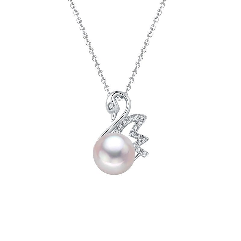 Sterling Silver Swan Necklace - Amyris London