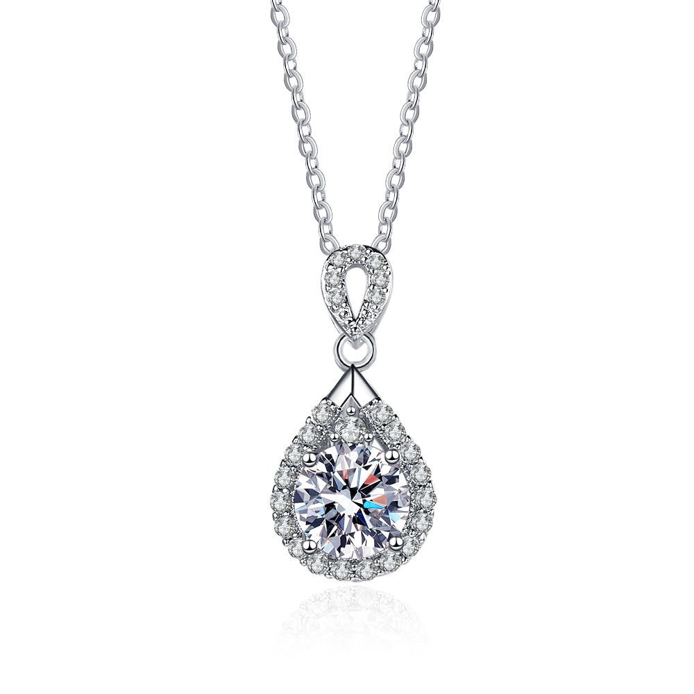 Tear Drop Diamond Necklace - Amyris London