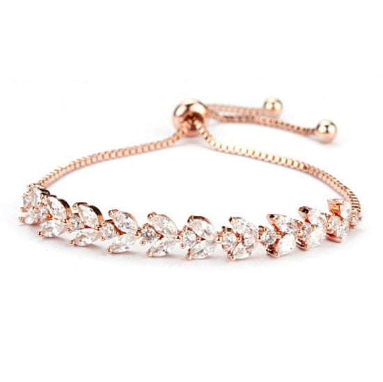 Teardrop Bracelet Rose Gold - Amyris London