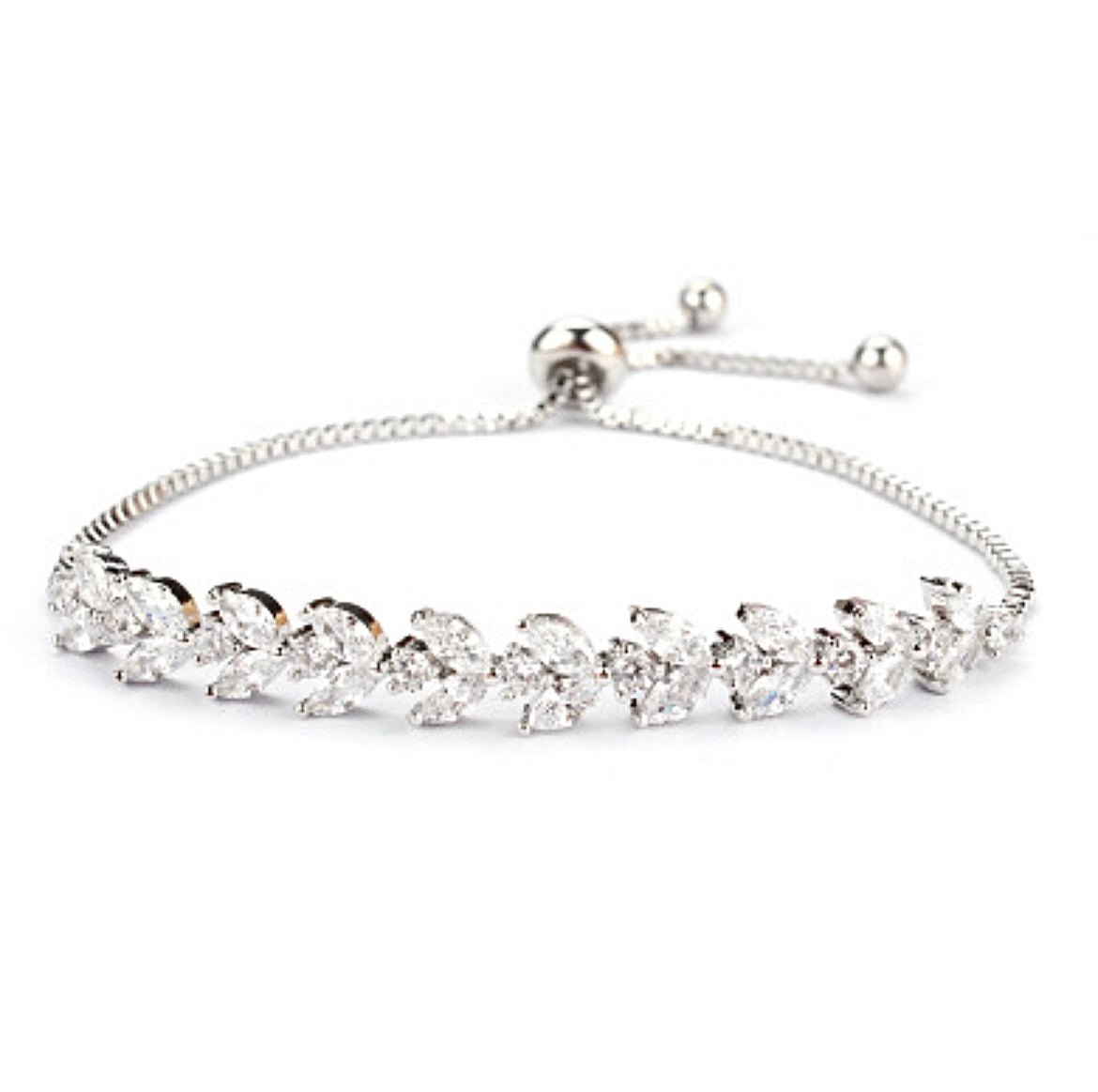 Teardrop Bracelet Silver - Amyris London