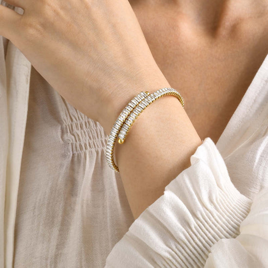 Tennis Bracelet Bangle - Amyris London