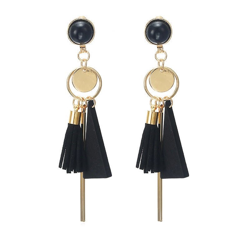 Triangle Tassel Earrings - Amyris London