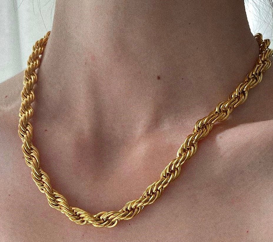 Twisted Rope Chain Necklace - Amyris London