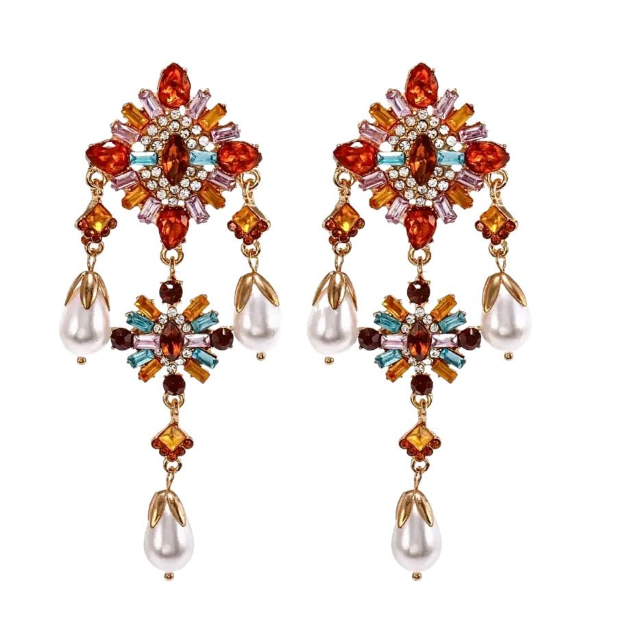 Vintage Drop Pearl Earrings - Amyris London