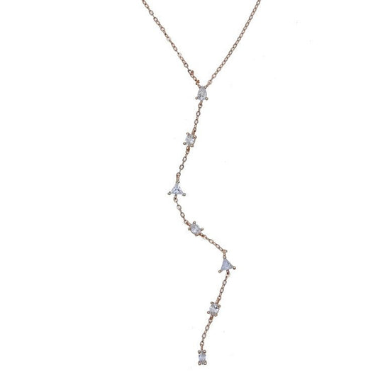 Y Shaped Long Lariat Necklace - Amyris London