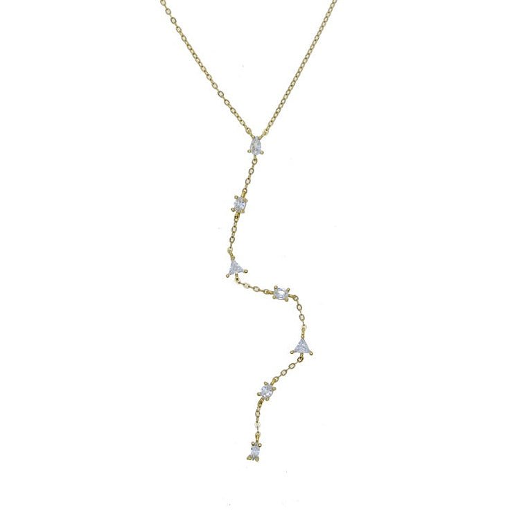 Y Shaped Long Lariat Necklace - Amyris London